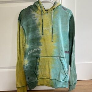 Primitive Green and Yellow Tie-Dye Hoodie